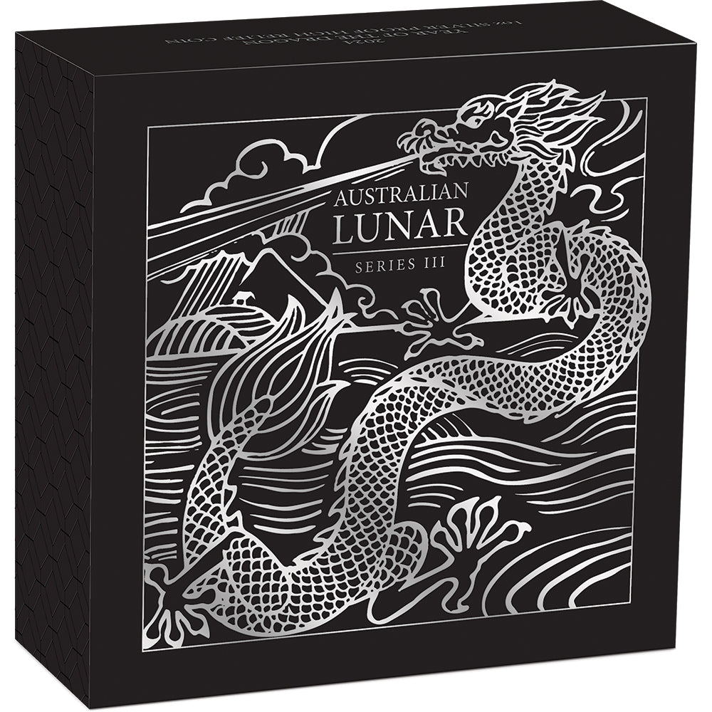 2024 Year Of The Dragon 1oz Silver Proof High Relief Coin - Direct Coins