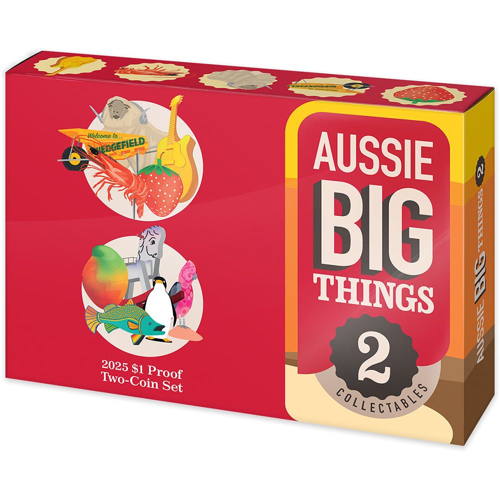 2025 $1 Aussie Big Things 2 Proof Two-Coin Set Shipper