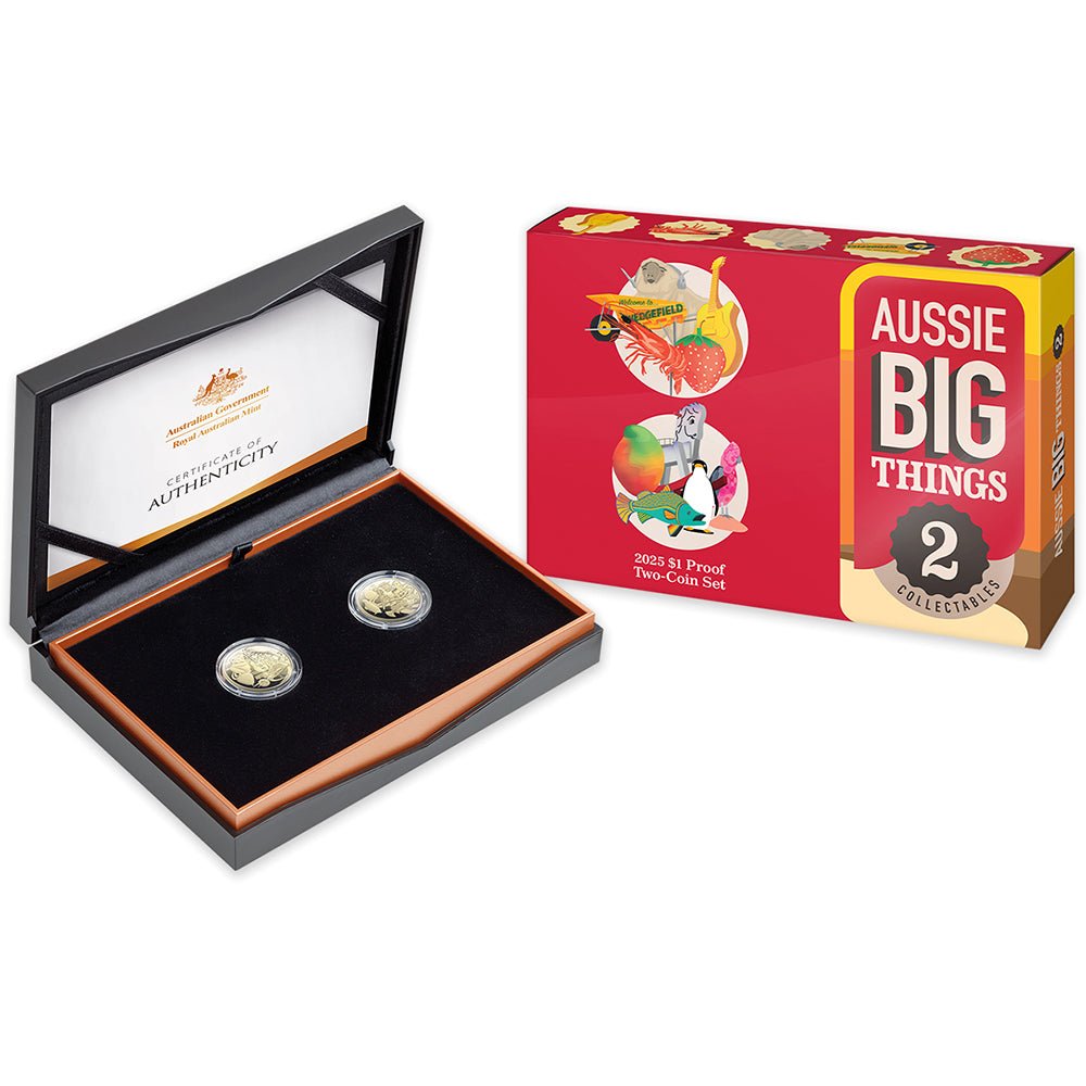 2025 $1 Aussie Big Things 2 Proof Two-Coin Set
