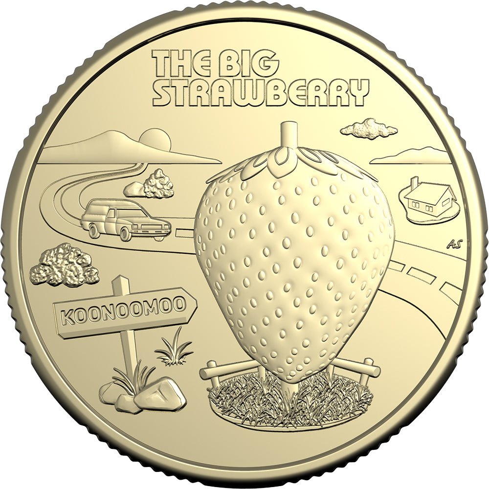 2025 $1 Aussie Big Things 2 Uncirculated Coin - Big Strawberry