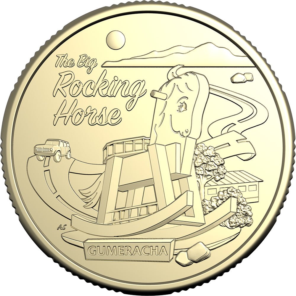 2025 $1 Aussie Big Things 2 Uncirculated Coin - Big Rocking Horse