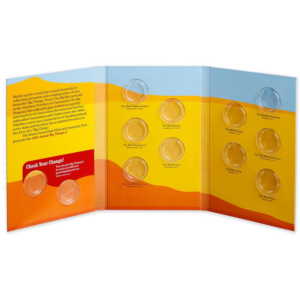 2025 $1 Aussie Big Things 2 Uncirculated Ten-Coin Collection Folder