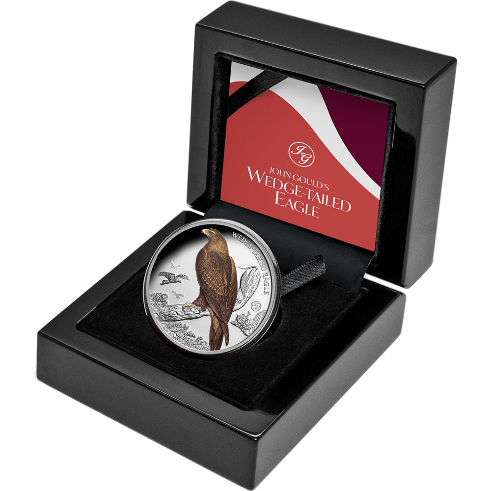 2025 $1 Birds Of Australia Wedge-Tailed Eagle 1oz Silver Proof Coin Case