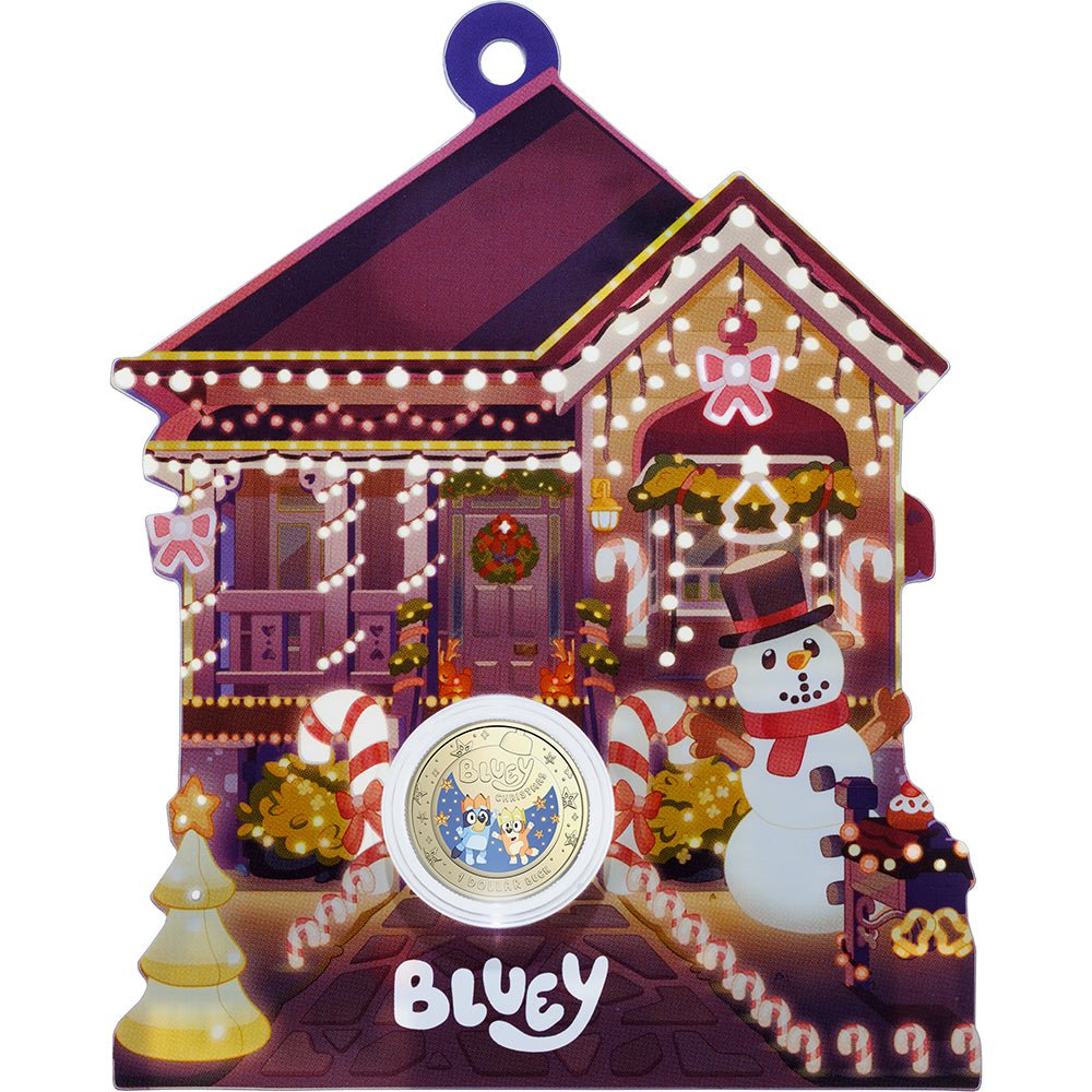 2025 $1 Bluey Christmas Coloured Uncirculated Coin Card