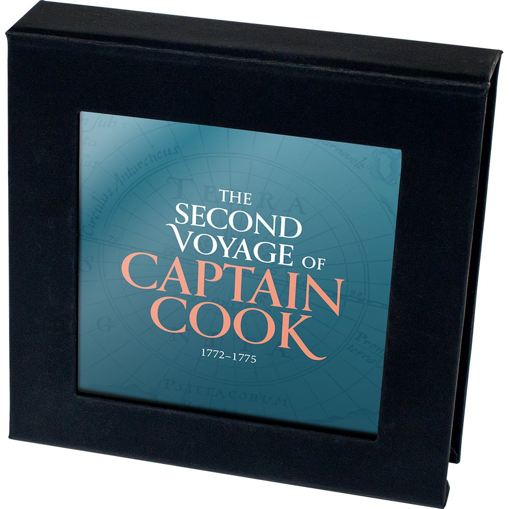 2025 $1 Captain Cook - The Search For Terra Australis 1oz Silver Proof Coin Case Closed