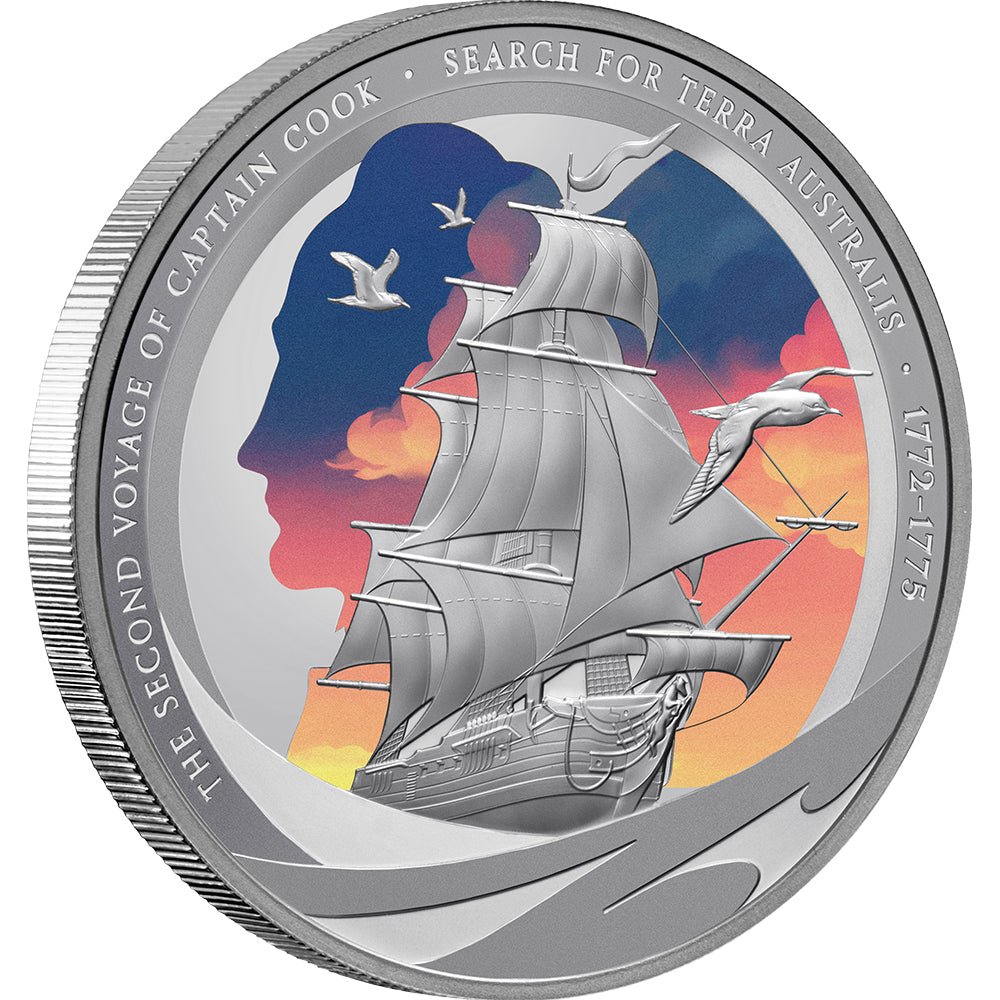 2025 $1 Captain Cook - The Search For Terra Australis 1oz Silver Proof Coin