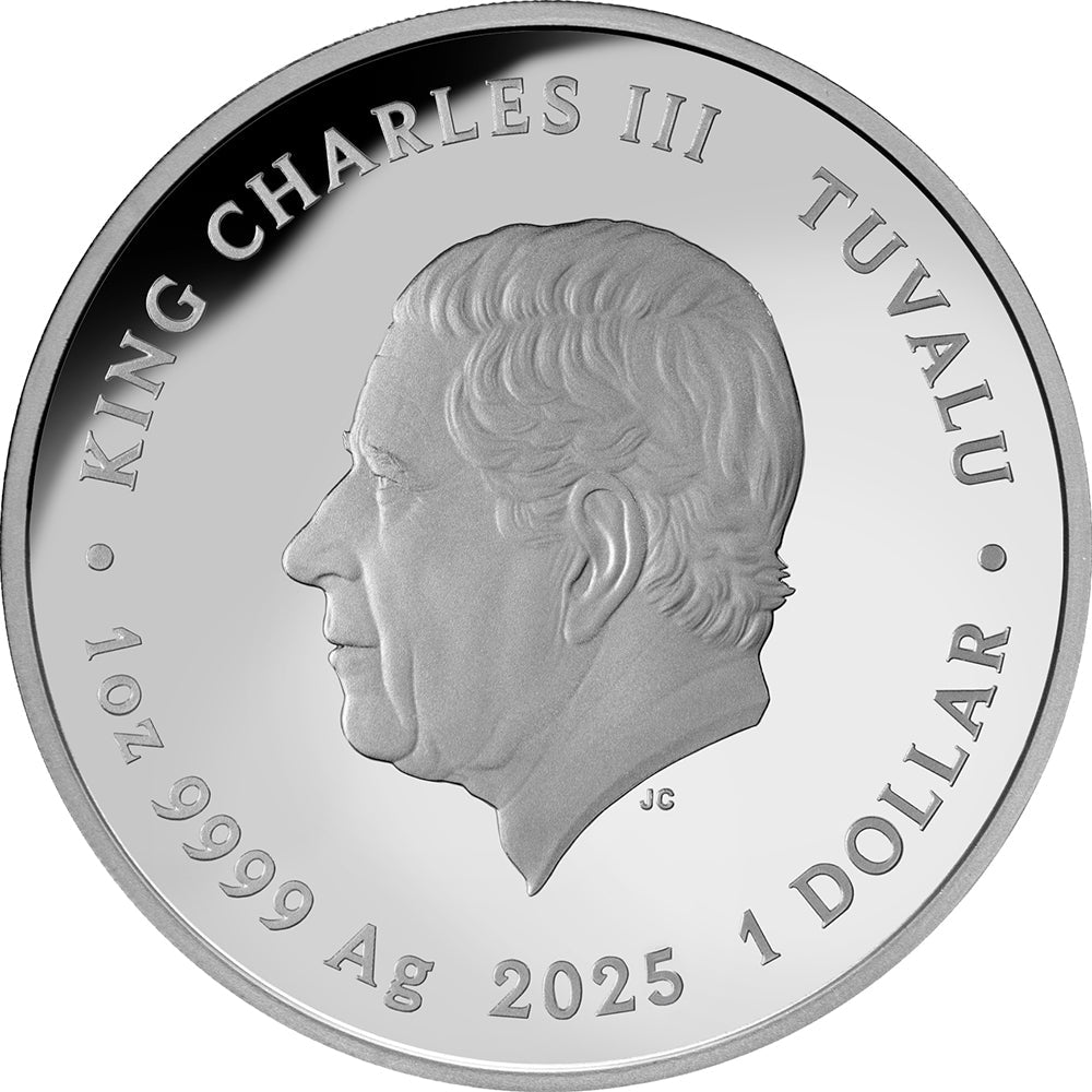 2025 $1 Colour TV In Australia - 50th Anniversary 1oz Silver Proof Coin - Direct Coins