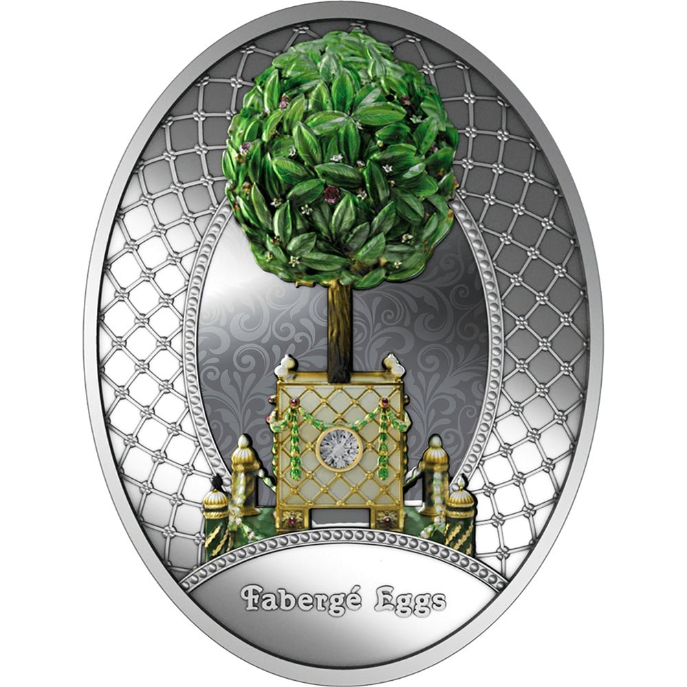 2025 $1 Faberge - Bay Tree Egg Silver Proof Coin