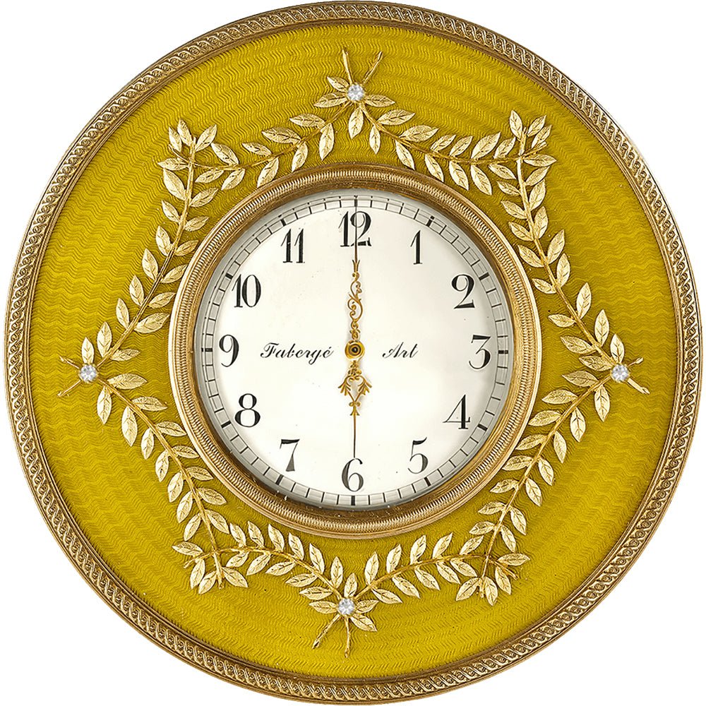 2025 $1 Faberge - Golden Table Clock 1oz Silver Gold-Plated Coin