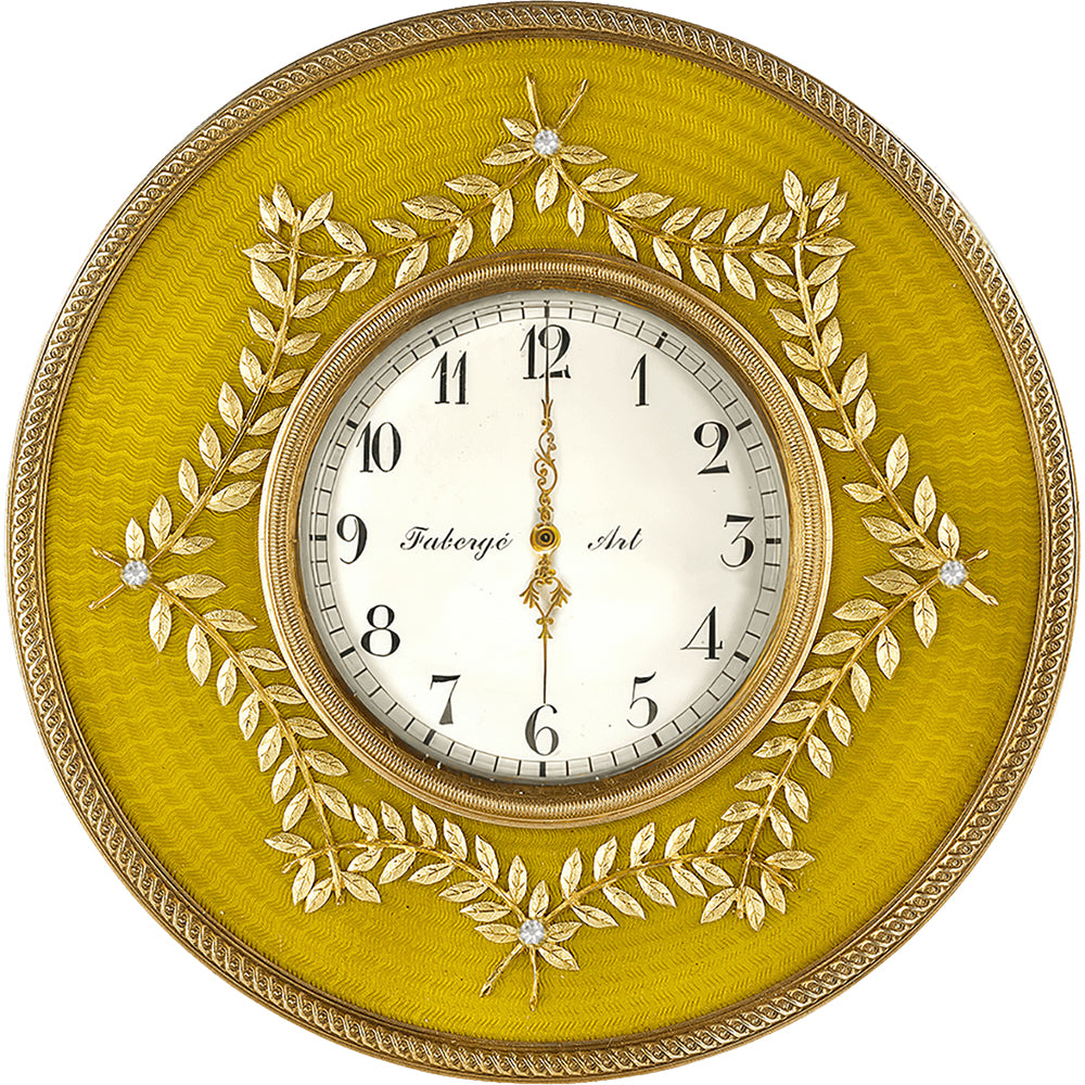 2025 $1 Faberge - Golden Table Clock 1oz Silver Gold-Plated Coin