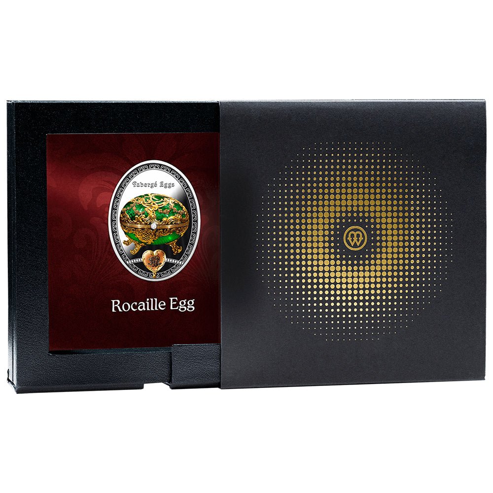 2025 $1 Faberge - Rocaille Egg Silver Proof Coin Shipper