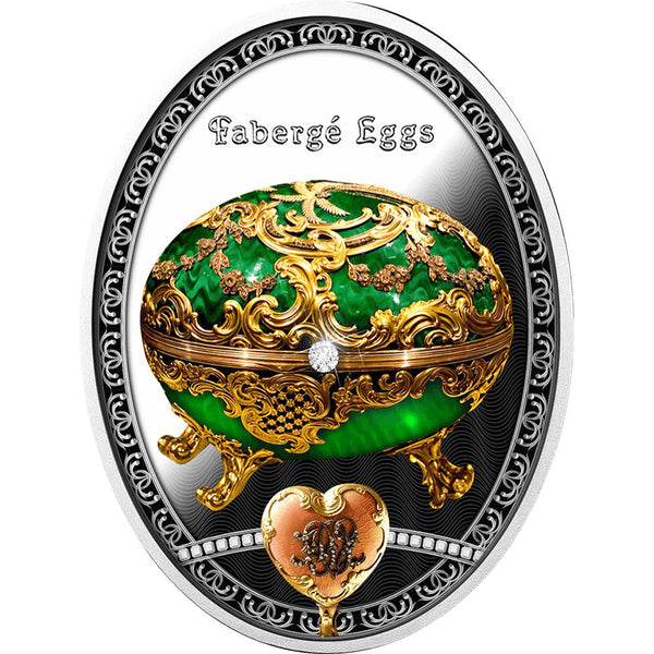 ROCAILLE EGG 2025 純銀プルーフ　Fabergé Eggs 2025-1-faberge-rocaille-egg-