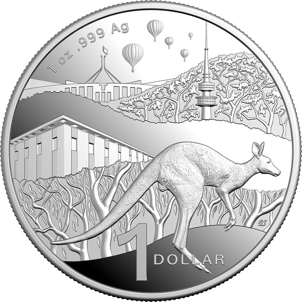2025 $1 Kangaroo Series - Bush Capital 1oz Fine Silver Proof Coin