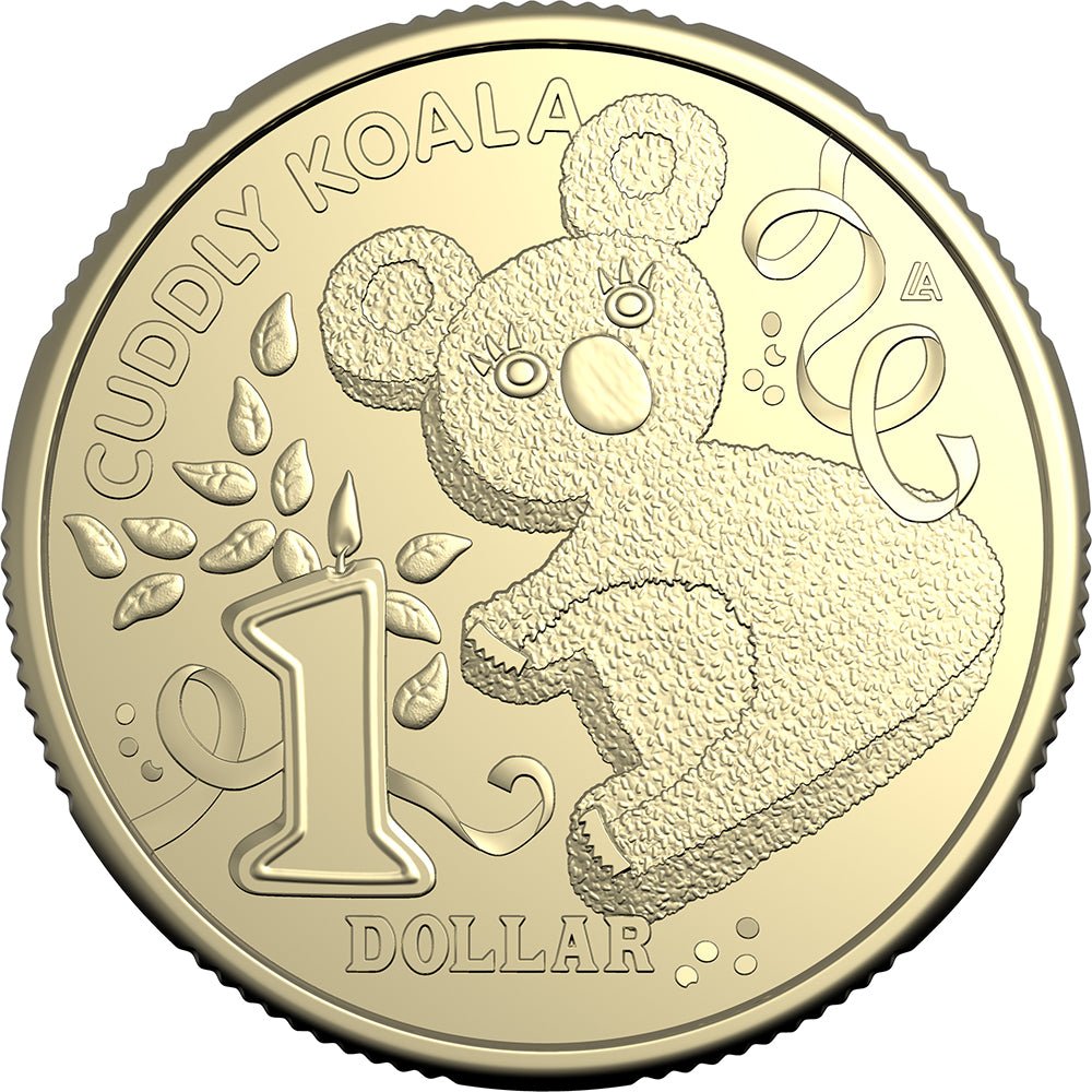 2025 $1 The Australian Women's Weekly Children's Birthday Cake Book - Cuddly Koala Uncirculated Coin