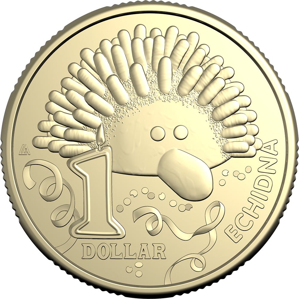 2025 $1 The Australian Women's Weekly Children's Birthday Cake Book - Echidna Uncirculated Coin