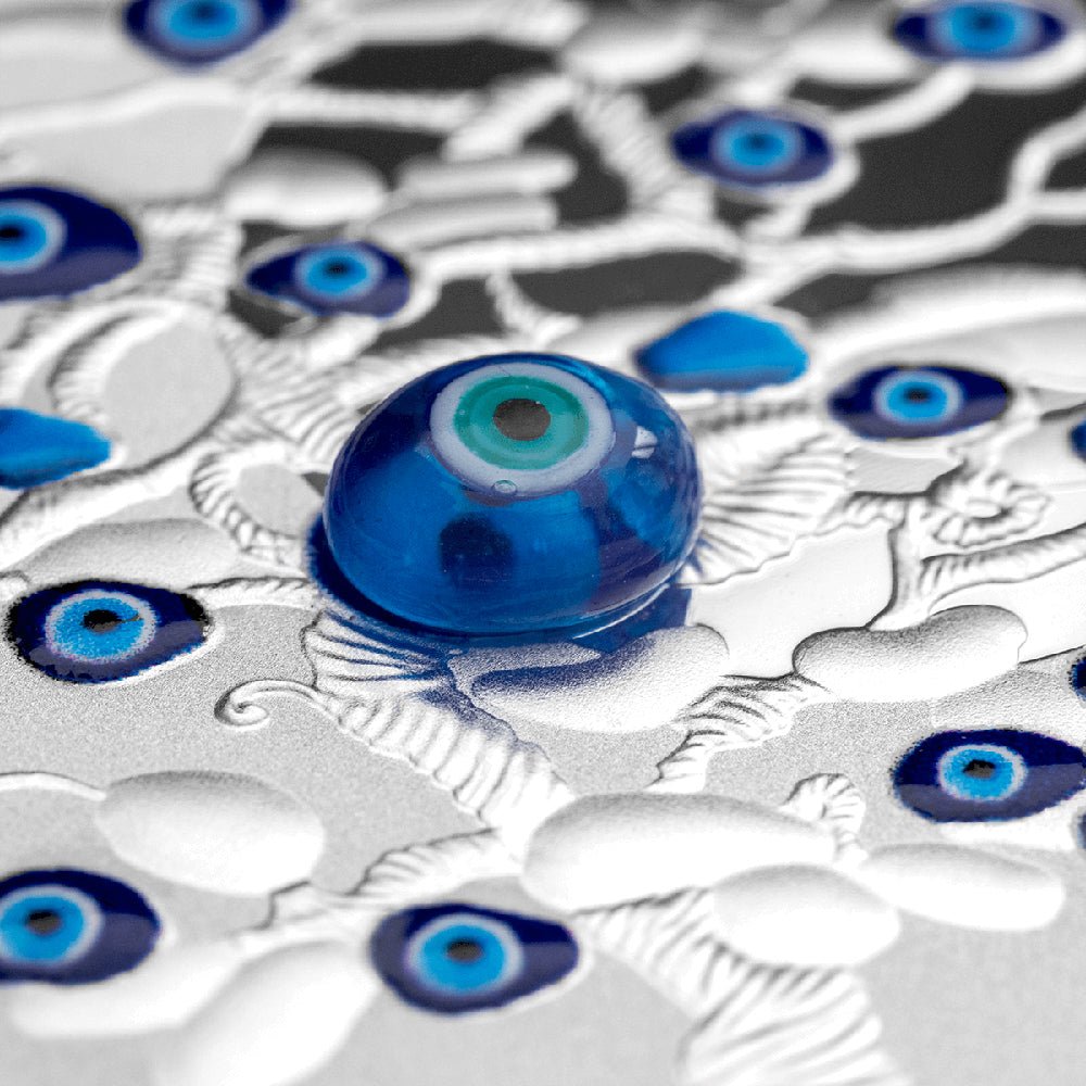 2025 $1 Tree Of Luck - Nazar Eye Silver Proof Coin Detail