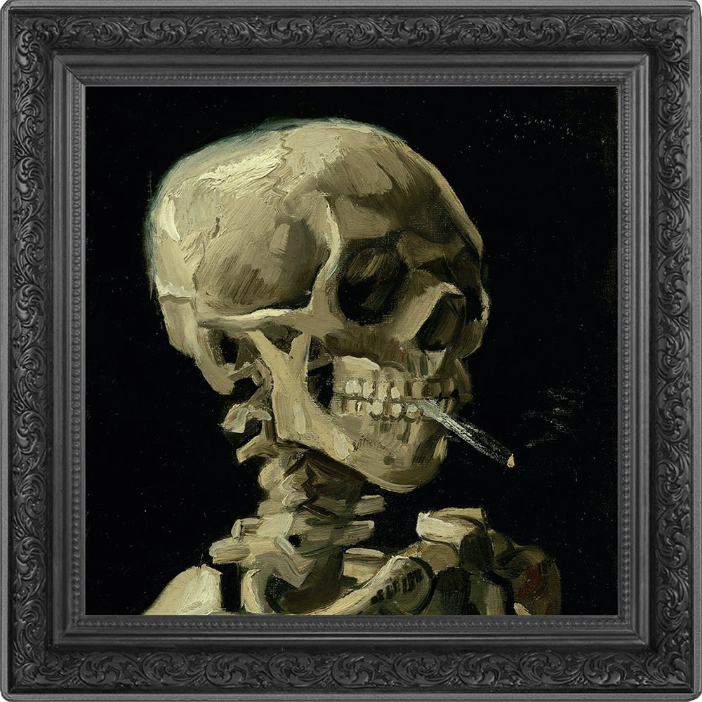 2025 $1 Vincent Van Gogh - Skull Of Skeleton With Burning Cigarette 1oz Silver Proof Coin - Direct Coins