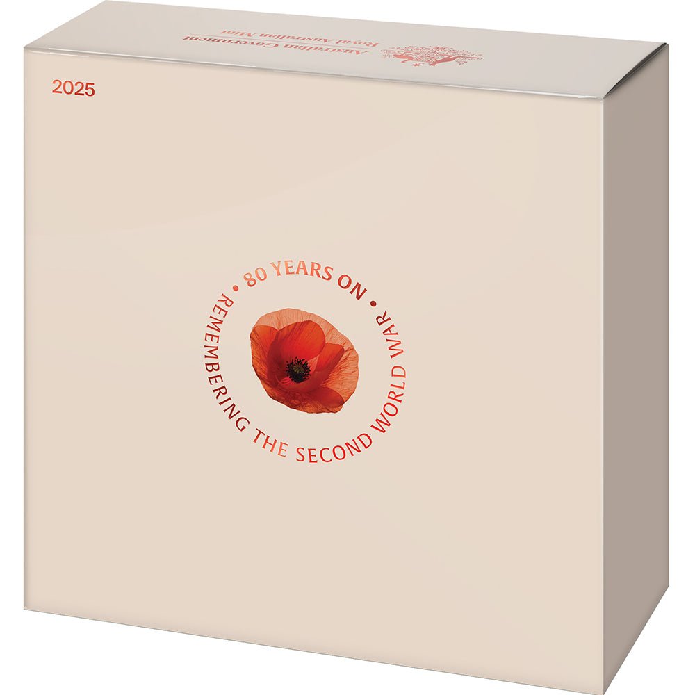 2025 $2 80 Years On: Remembering The Second World War ‘C’ Mintmark Coloured Fine Silver Proof Coin