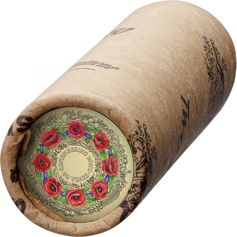 2025 $2 80 Years On: Remembering The Second World War Coloured Coin Roll - Premium