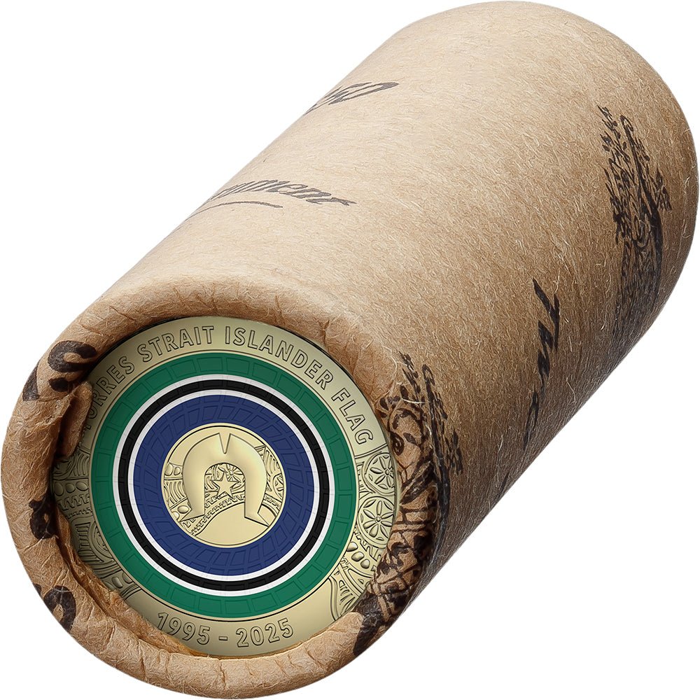 2025 $2 Torres Strait Islander Flag Coloured Circulating Coin Roll - Premium