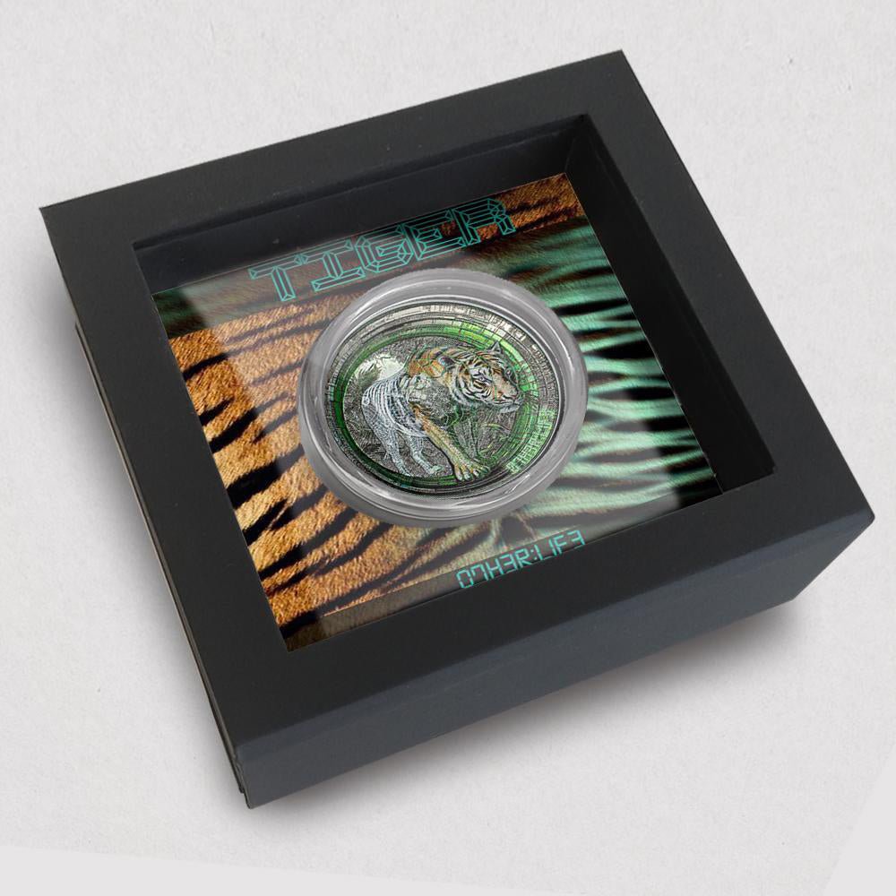 2025 $20 Tiger Other Life 3oz Silver Coin Case