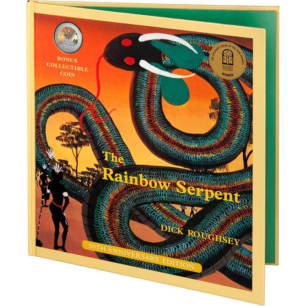 2025 20c 50th Anniversary Of The Rainbow Serpent - Special Edition Book Coloured Coin