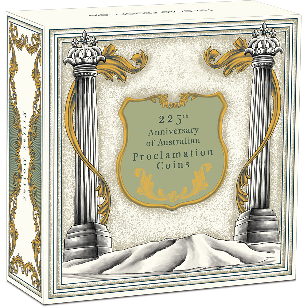 2025 225th Anniversary Of Australian Proclamation Coins - Pillar Dollar 1oz Gold Proof Coin Shipper