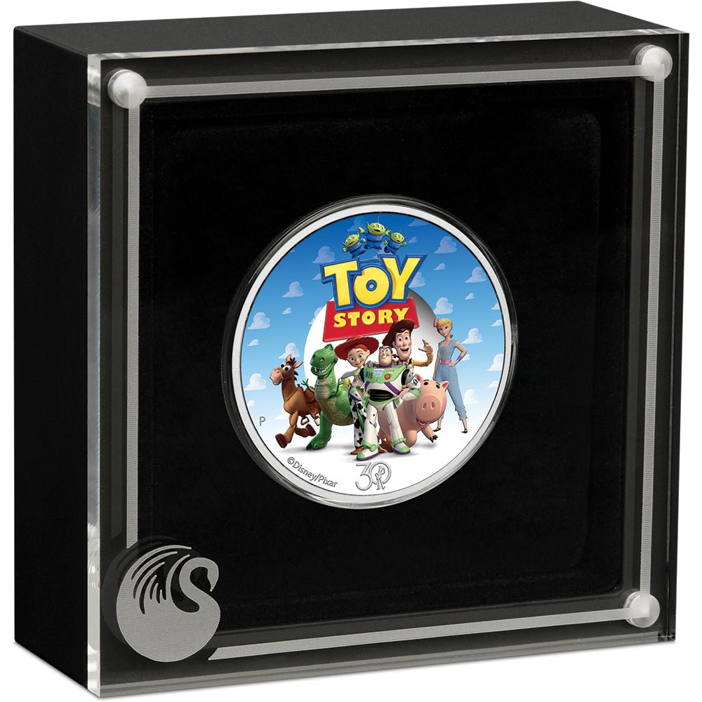 2025 30 Years Of Toy Story 1/2oz Silver Proof Coloured Coin Case
