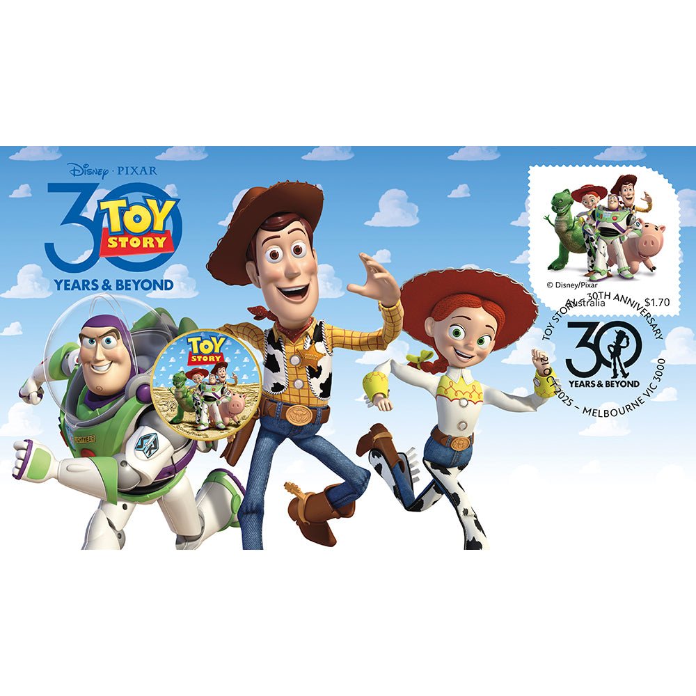2025 30 Years Of Toy Story Stamp & Coin Cover