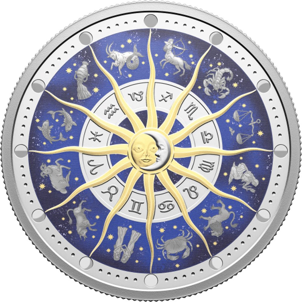 2025 $30 Zodiac Signs 2oz Fine Silver Coin - Direct Coins
