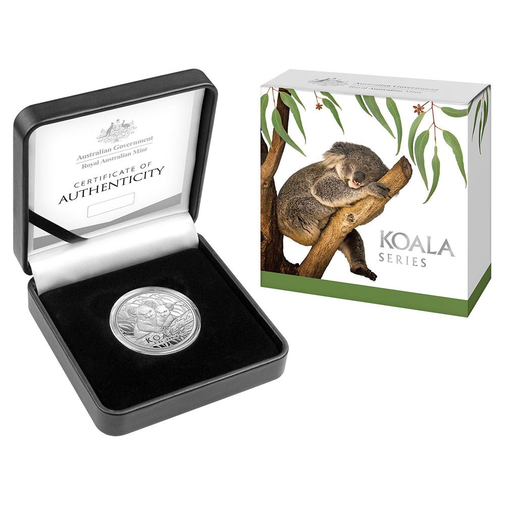 2025 $5 Koala Series 1oz Silver High Relief Coin Shipper