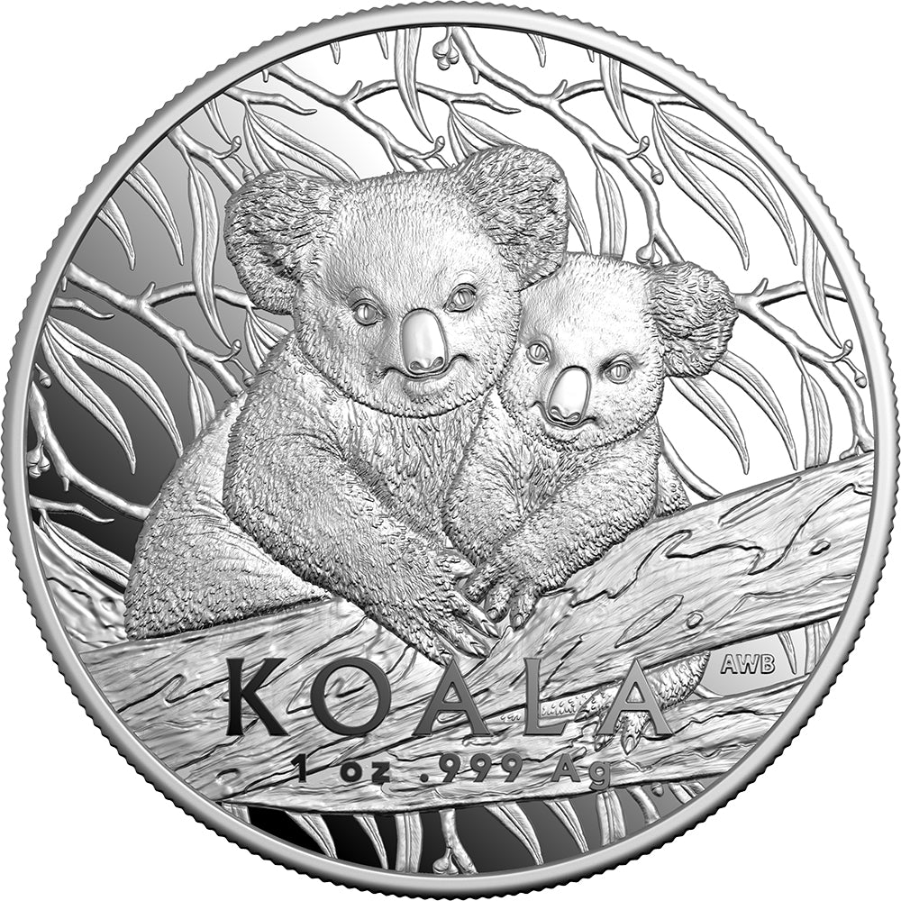 2025 $5 Koala Series 1oz Silver High Relief Coin