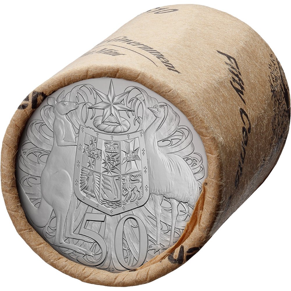 2025 50c HM King Charles III Effigy Coin Roll - Premium - Direct Coins