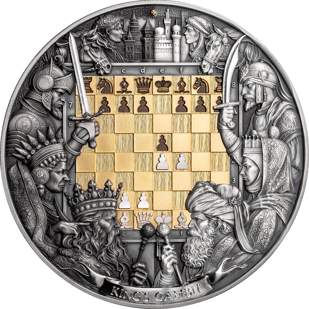 2025 $7 Chess Battle - King’s Gambit 3oz Silver Coin
