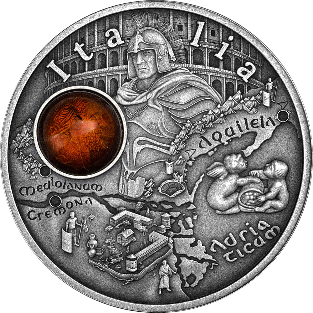 2025 Amber Route - Italia Silver Antique Coin