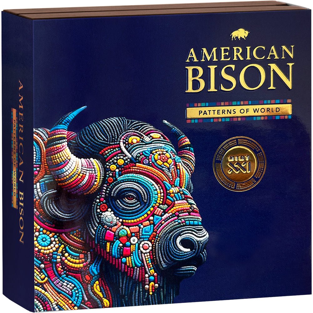 2025 American Bison 2oz Silver Antique Coin Shipper