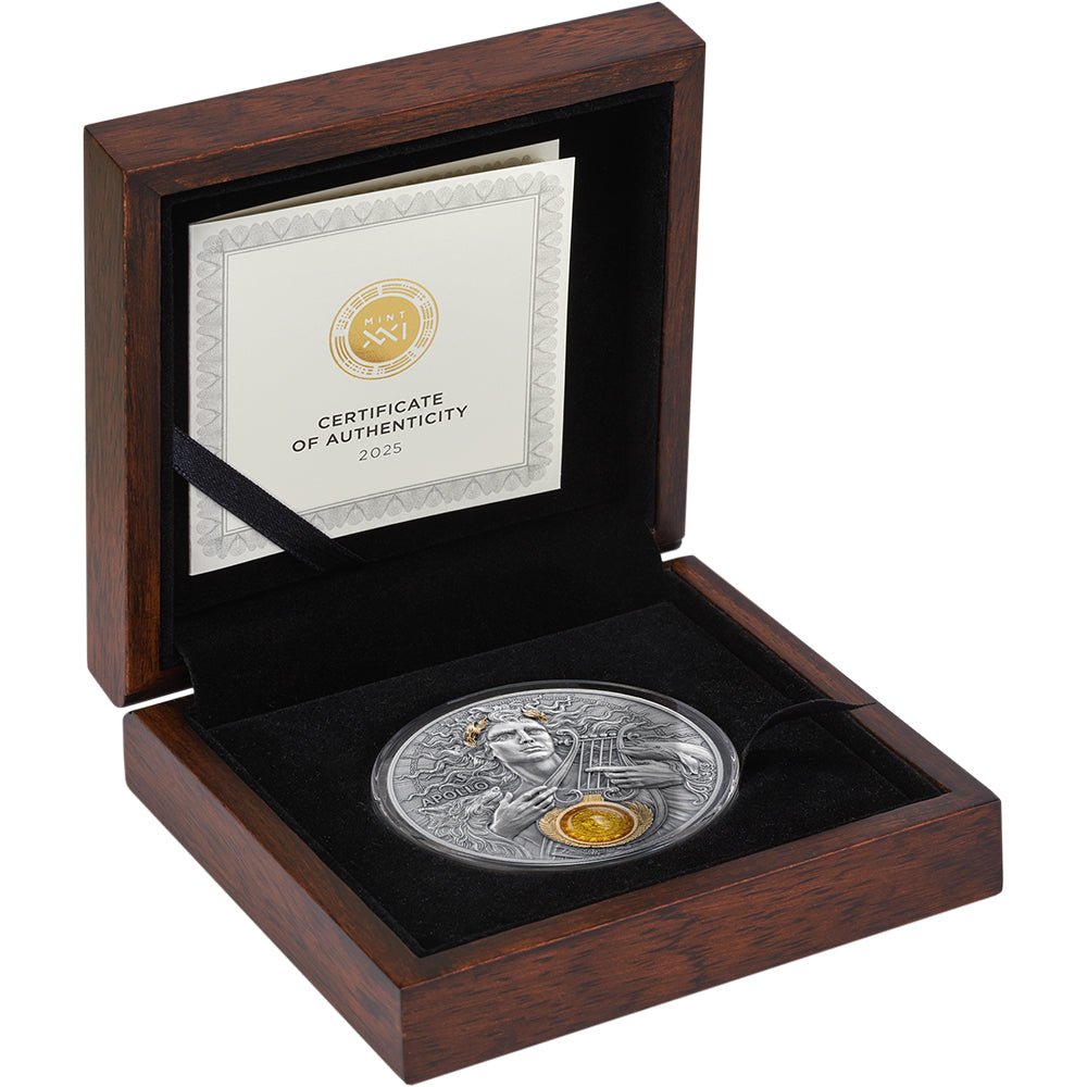 2025 Apollo 3oz Silver Antique Coin Case