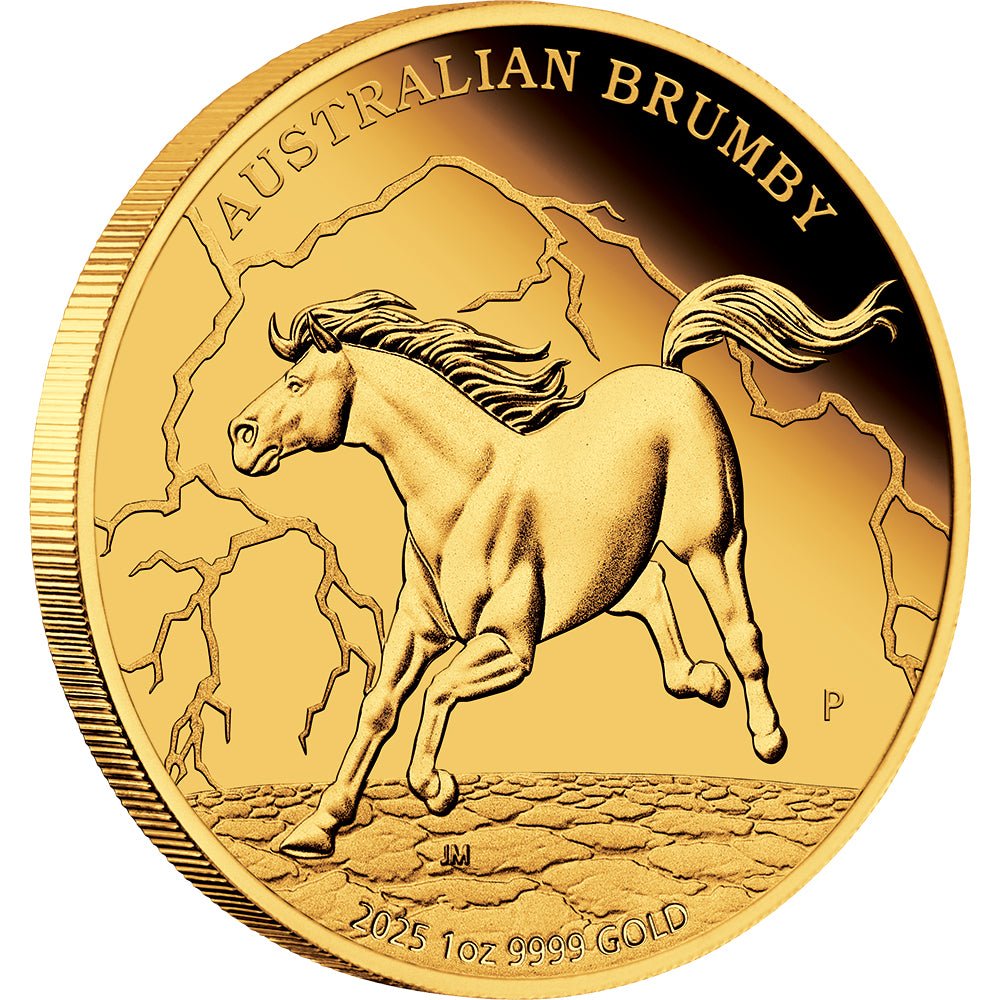 2025 Australian Brumby 1oz Gold Proof Coin - Direct Coins