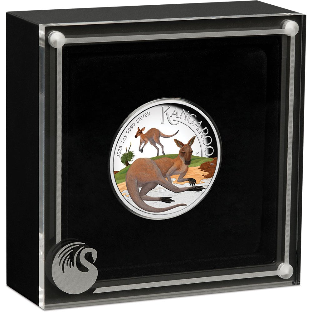 2025 Australian Kangaroo 1oz Silver Proof High Relief Coin - Direct Coins
