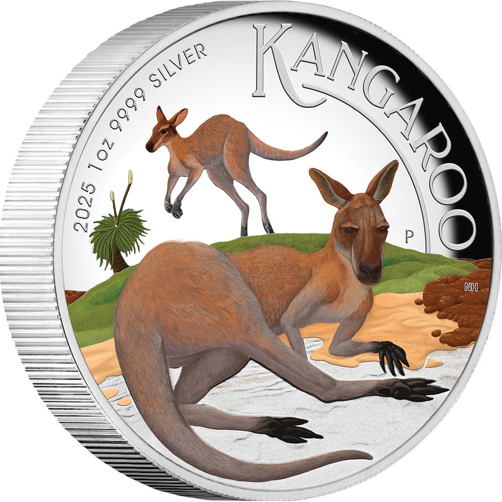 2025 Australian Kangaroo 1oz Silver Proof High Relief Coin - Direct Coins