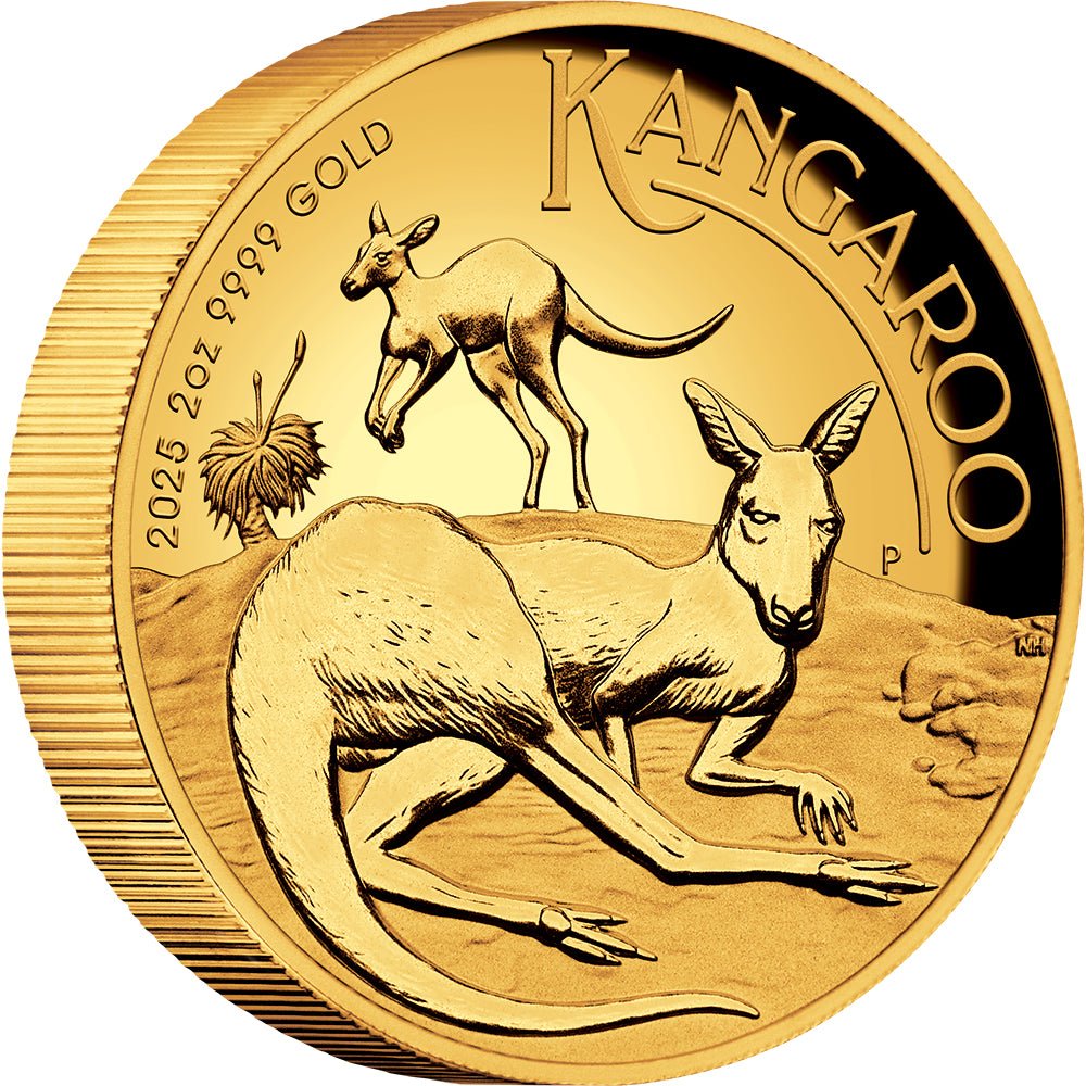 2025 Australian Kangaroo 2oz Gold Proof High Relief Coin - Direct Coins