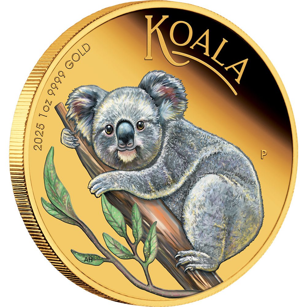 2025 Australian Koala 1oz Gold Proof Coloured Coin
