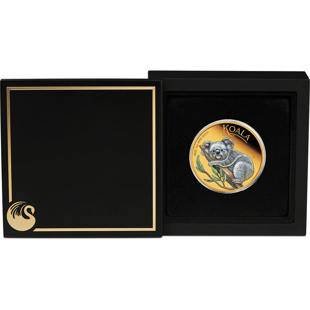 2025 Australian Koala 1oz Gold Proof Coloured Coin Case