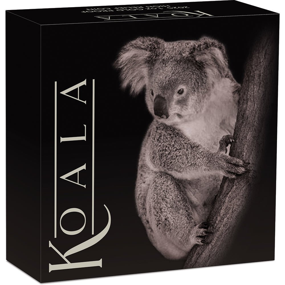 2025 Australian Koala 1oz Gold Proof High Relief Coin Shipper