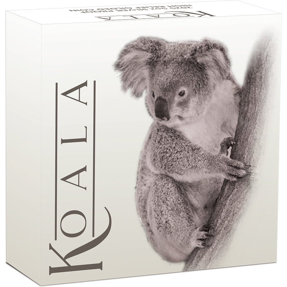 2025 Australian Koala 5oz Silver Proof High Relief Gilded Coin Shipper