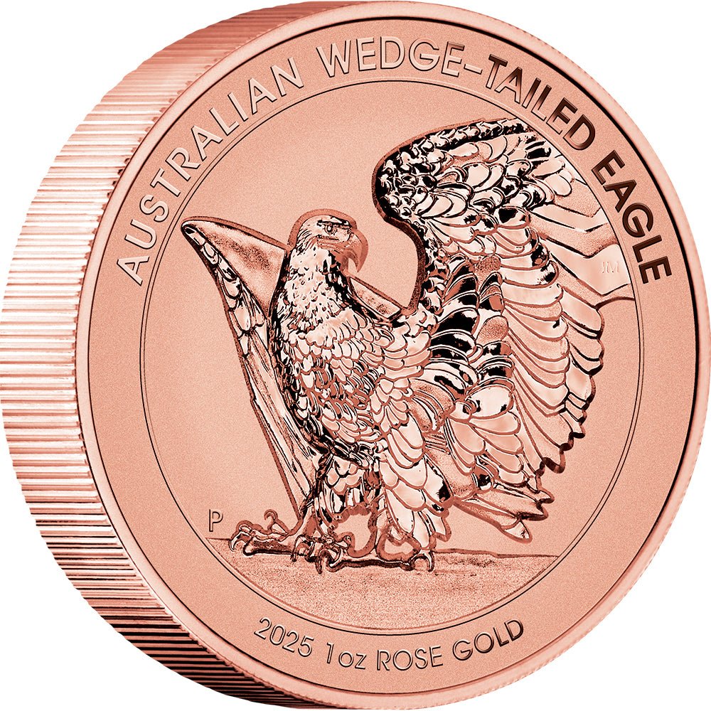 2025 Australian Wedge-Tailed Eagle 1oz Rose Gold Reverse Proof Coin