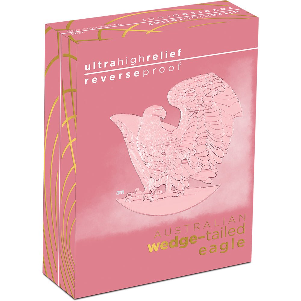2025 Australian Wedge-Tailed Eagle 1oz Rose Gold Reverse Proof Coin Shipper