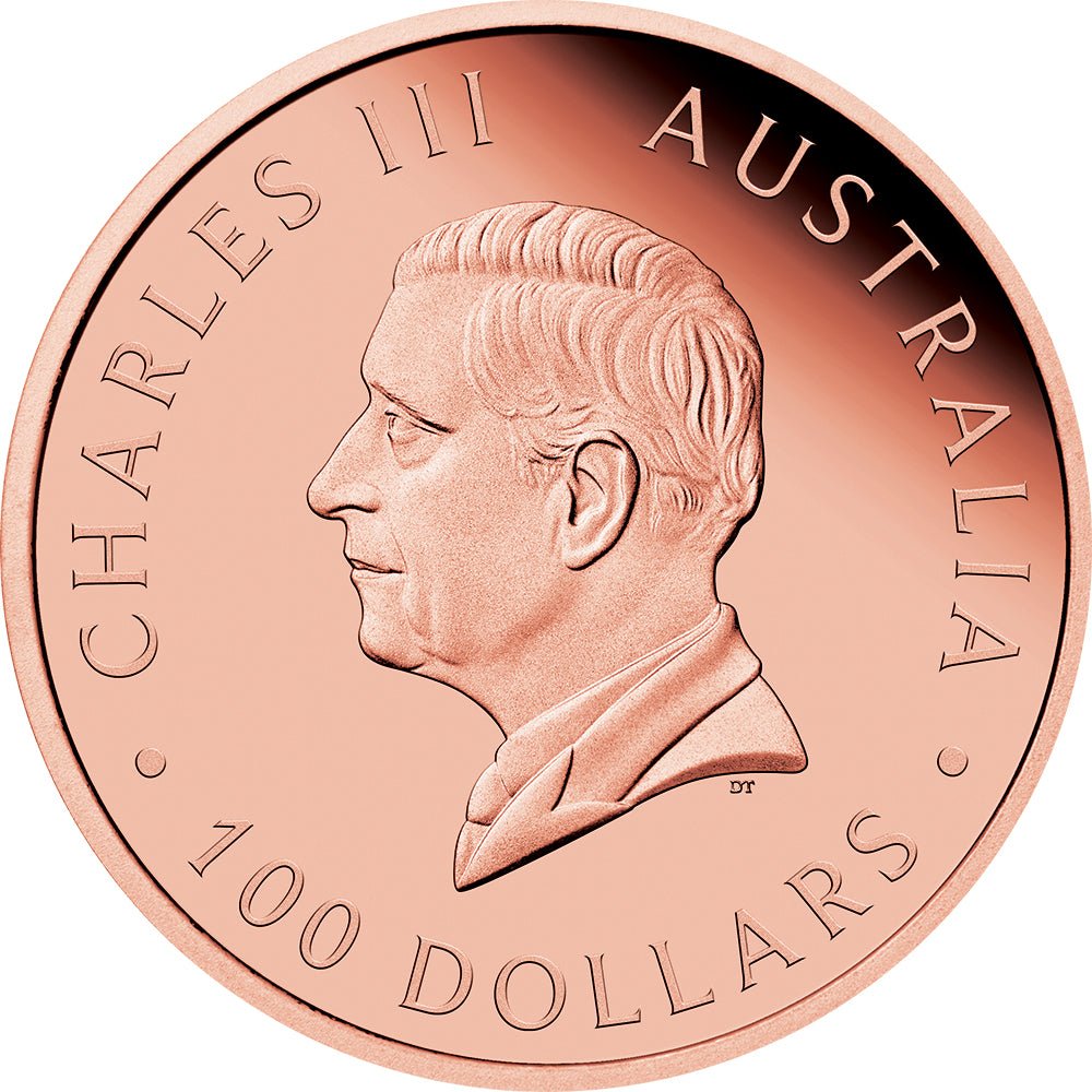 2025 Australian Wedge-Tailed Eagle 1oz Rose Gold Reverse Proof Coin Obverse