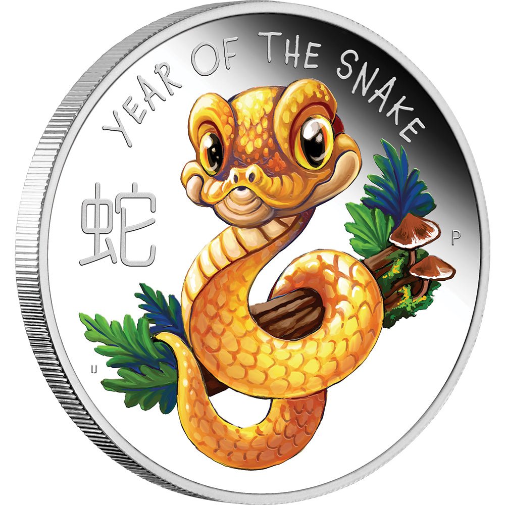 2025 Baby Snake 1/2oz Silver Proof Coloured Coin - Direct Coins
