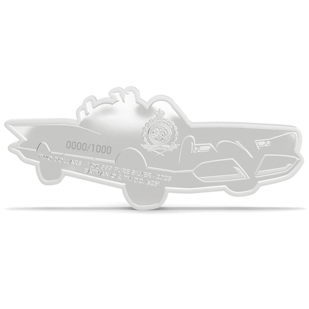 2025 BATMAN™66 - Batmobile 1oz Silver Collectible Coin Obverse